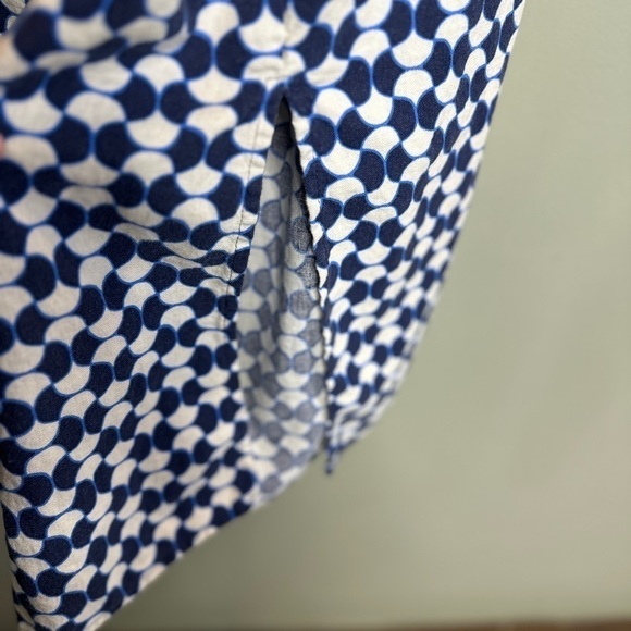 Ava & Viv Geometric Linen Blend Halter Sundress - Picture 6 of 10